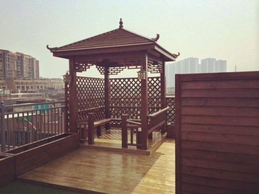 亭子防腐木屋面板用多厚?怎么做防腐木花格-图2 亭子防腐木屋面板用多厚?怎么做防腐木花格-图2