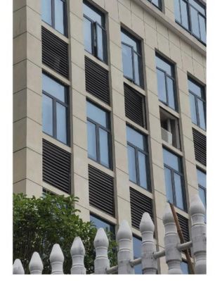 幕墙玻璃房子怎么安装空调外机?铝格栅怎么固定在铝单板上-图2 幕墙玻璃房子怎么安装空调外机?铝格栅怎么固定在铝单板上-图2