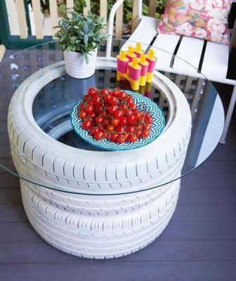 轮胎茶几花怎么配?轮胎家具-图1 轮胎茶几花怎么配?轮胎家具-图1