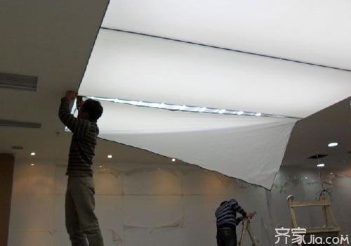 软膜天花修补方法?软膜天花吊顶是怎么施工的-图2 软膜天花修补方法?软膜天花吊顶是怎么施工的-图2