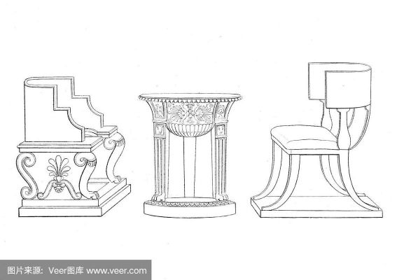 草图大师渲染玻璃怎么做?古代家具线稿-图3 草图大师渲染玻璃怎么做?古代家具线稿-图3