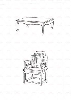 草图大师渲染玻璃怎么做?古代家具线稿-图1 草图大师渲染玻璃怎么做?古代家具线稿-图1
