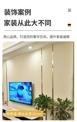 电视背景墙钛金条1.5公分好看吗?家具金属条-图2 电视背景墙钛金条1.5公分好看吗?家具金属条-图2