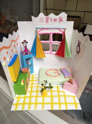橡皮泥和纸盒小房子做法？如何用彩泥做家具