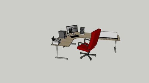 家具图纸怎样看更容易看懂？草图大师办公家具模型-图3