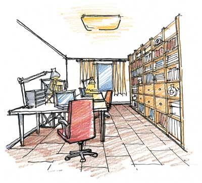 怎么组建儿童书屋？简笔画家具图片