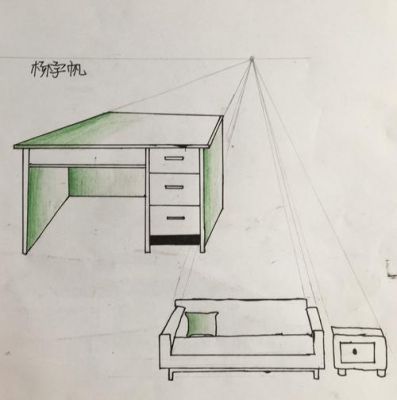 su平面图如何看到被隐藏的家具?一点透视家具图-图2 su平面图如何看到被隐藏的家具?一点透视家具图-图2